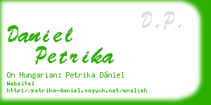 daniel petrika business card